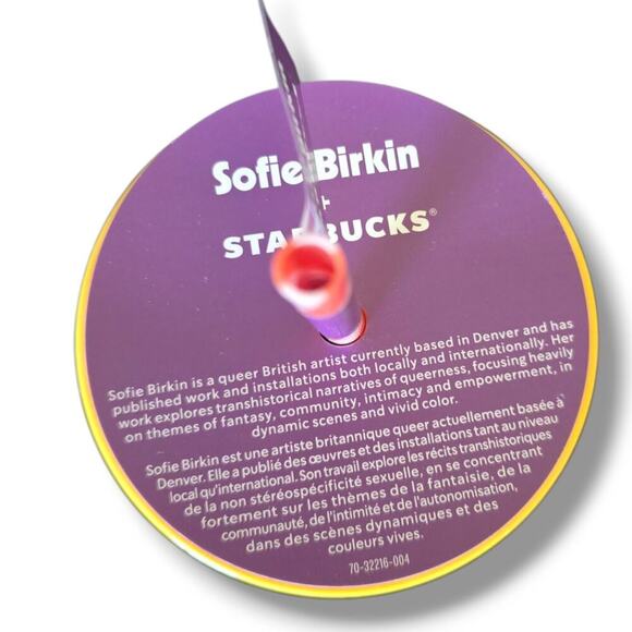 Starbucks X Sofie Birkin Yellow Summer Graphic SS Cold Cup Tumbler - Picture 7 of 7